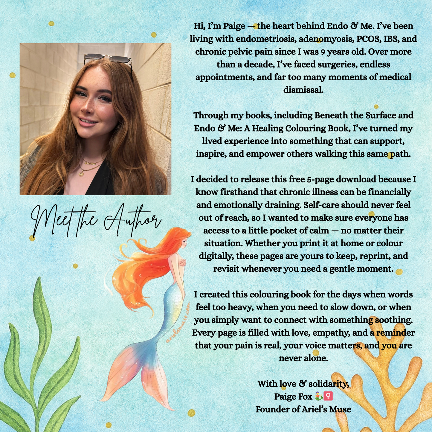 FREE - Trial Endo & Me: Healing Colouring book (11-page download)