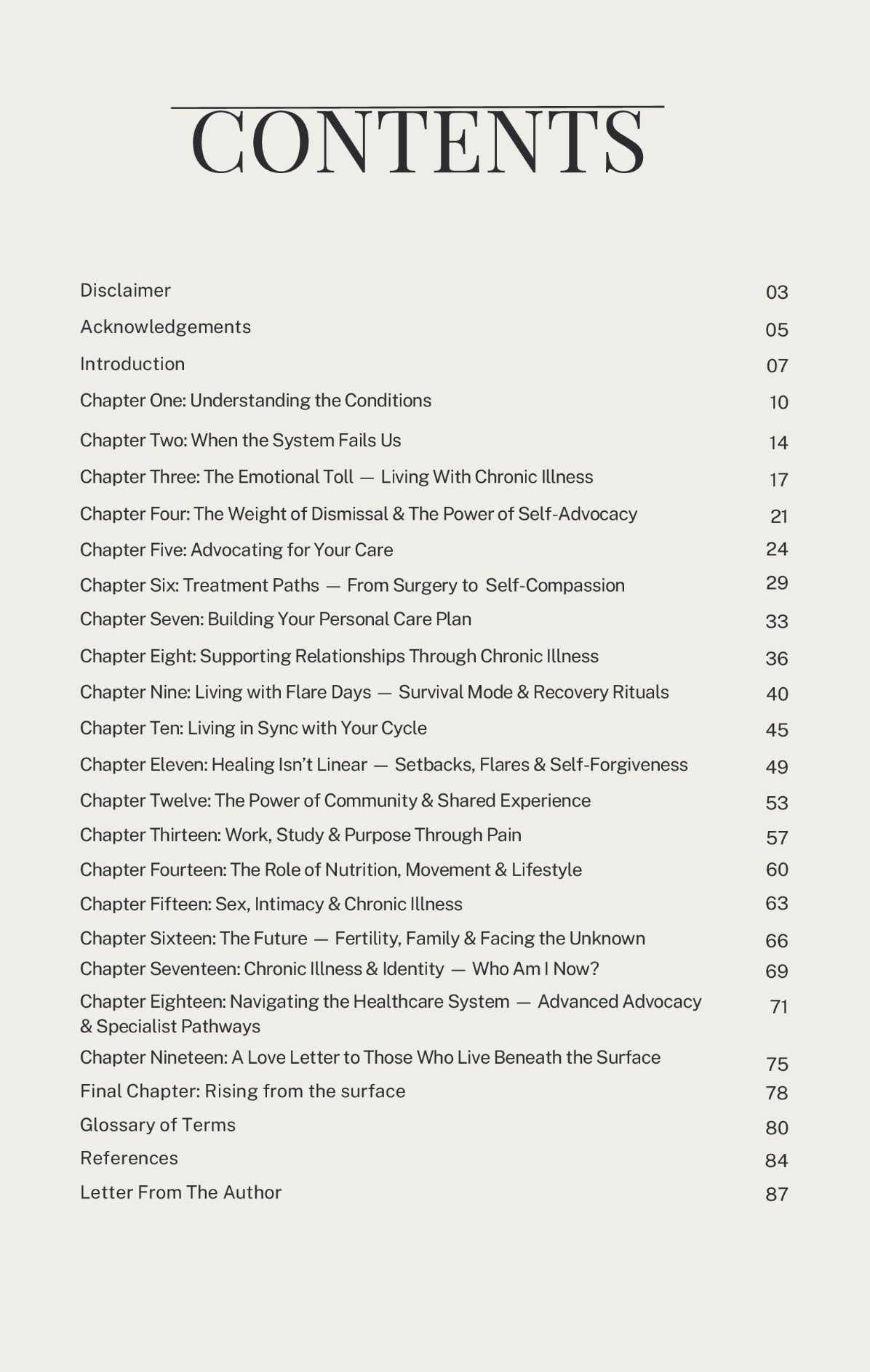 Beneath the Surface: Living with Endo, PCOS, IBS & Chronic Pelvic Pain (87-page PDF)