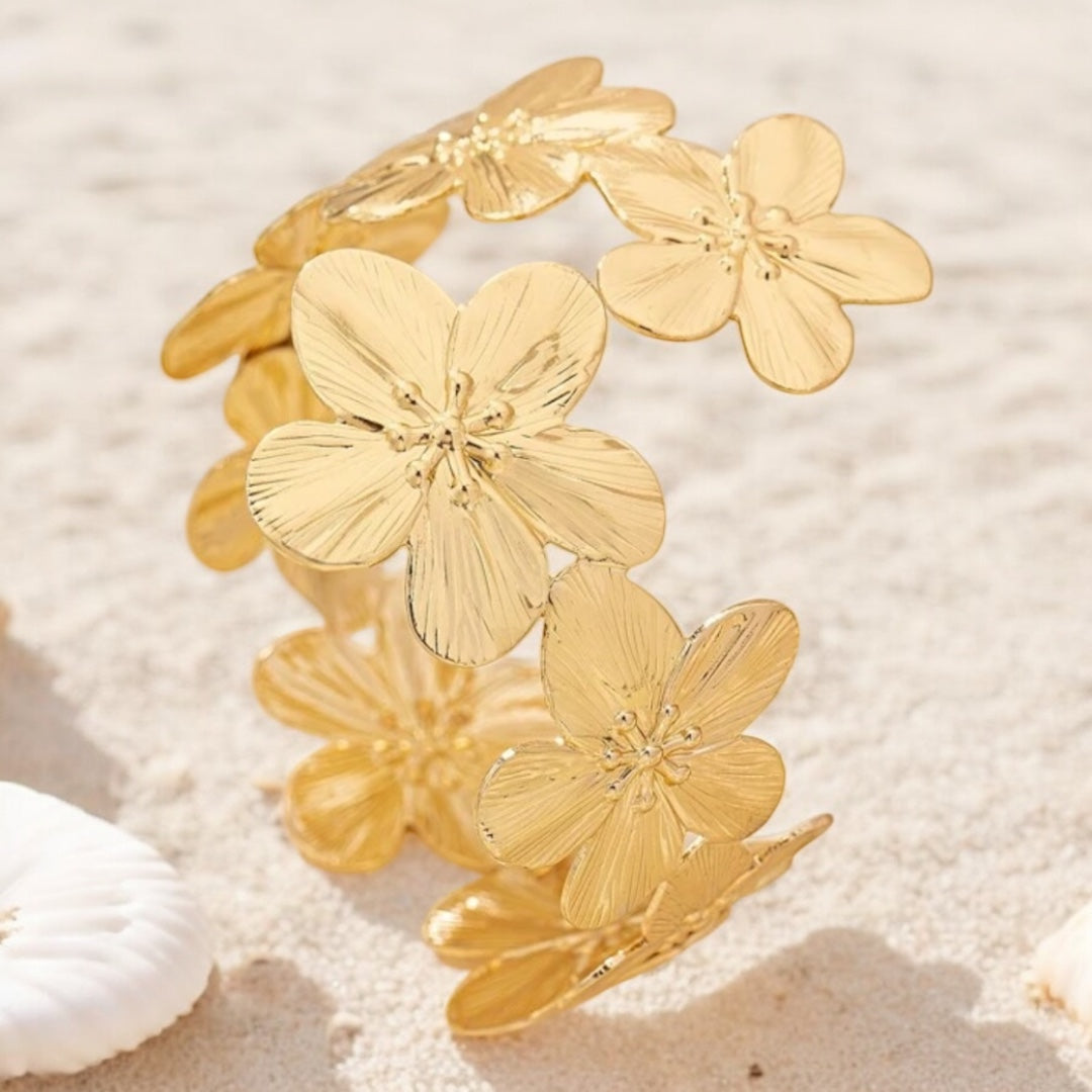 Flower power arm bangle