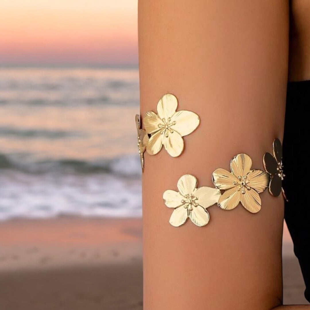 Flower power arm bangle