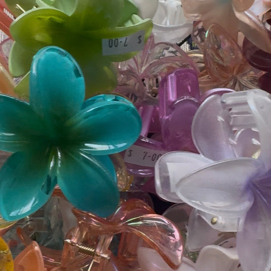 Large frangipani Claw clip lucky dip